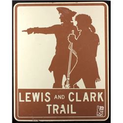 1960's Lewis and Clark Trail Highway Sign Idaho