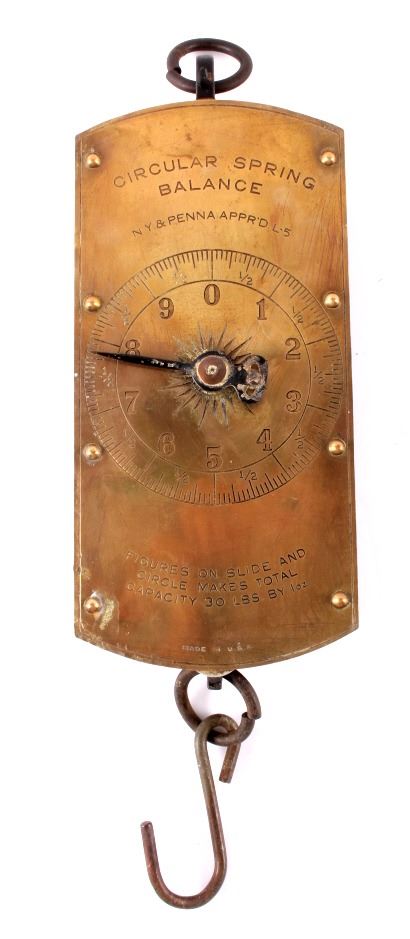 Antique Circular Spring Balance Scale