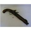 Image 1 : AN EARLY 19TH CENTURY FLINTLOCK HOLSTER PISTOL, with top loaded spring bayonet, octagonal barrel,...