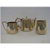 Image 1 : A PLATED SHIPPING TEA SET, engraved 'Blue Star Line' and flag logo, maker Mappin & Webb, teapot,...