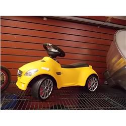 NEW CHILD'S PUSH CAR - RASTAR MERCEDES-BENZ - YELLOW