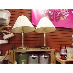 BRASS LAMPS - WITH ELECTRIC OUTLET - 2 TTL