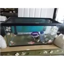 AQUARIUM WITH CONTENTS - ~12 X30"