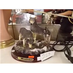 LOUISE DIANE FIGURE - WOLVES AT POND