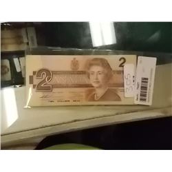 BANK NOTE - $2 - 1986 CANADIAN