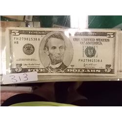 BANK NOTE - $5 - 2003 USA