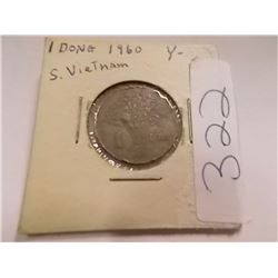 SOUTH VIETNAM COIN - 1 DONG - 1960