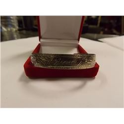 BRACELET - SILVER - ETCHED DESIGN