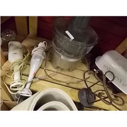FOOD PROCESSOR - LOOKS COMPLETE - & 2 HAND MIXERS