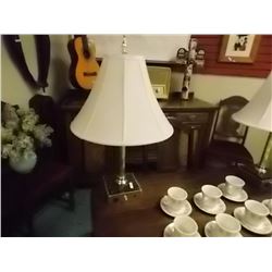 BRASS TABLE LAMPS WITH OUTLET - 2 TTL