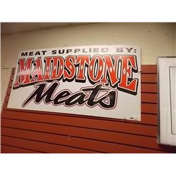 VINTAGE METAL SIGN - "MAIDSTONE MEATS