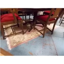 AREA CARPET- WOOL - FLORAL PATTERN