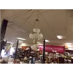 HANGING LIGHT WITH PLUG - FLORAL PATTERN