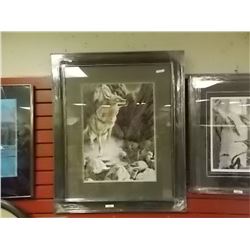 FRAMED LIMITED EDITION - CHICKADEE'S - BRUCE MILLER - GALLERY ESTIMATE $475