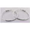 Image 2 : Sterling silver circle earrings