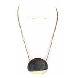 Silver stainless London pendant necklace