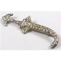 sterling silver sword brooch Vintage
