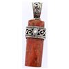 Image 2 : sterling silver brown chalcedony filigree pendant