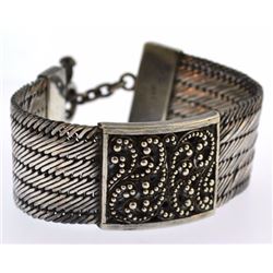 Vintage Lois hill sterling silver woven bracelet