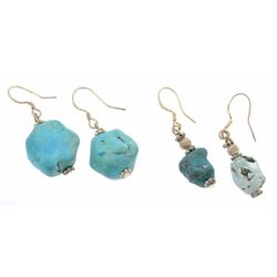 Vintage lot of turquoise earrings