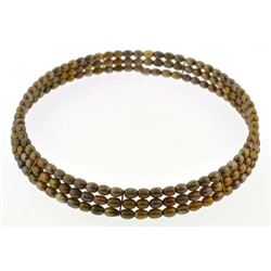 Fresh water pearl grey collar necklace