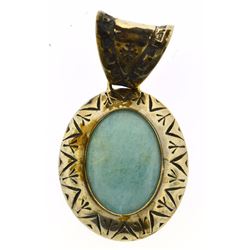 Vintage sterling silver quartz pendant