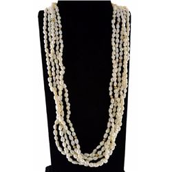 fresh water pearls necklace w gold clasp