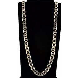 Vintage marine sterling silver necklace