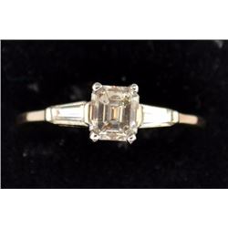 Nice quality emerald cut diamond ring