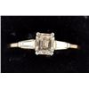 Image 1 : Nice quality emerald cut diamond ring
