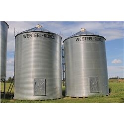 BIN #5 - 7 Ring Westeel Bin on Wood Floor