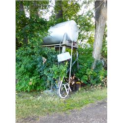 ITEM #26 - 500 GALLON FUEL TANK & STAND C/W ELECTRIC PUMP