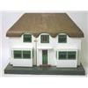 Image 1 : A Tri-ang 'Queen Mary's' doll's house, thatched roof cottage with white-painted pebble-dash finis...