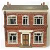 Image 1 : A wooden 'Victorian' design dolls house, with painted finish and rear door, 2ft.1ins...