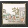 Image 1 : An Empire silkwork picture of 'The Oath of the Horatii' in silk stitches and chenille work with w...
