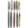 Image 1 : A Conway Stewart 'Floral' fountain pen and four others (5)....