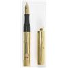 Image 1 : A Waterman 0552 1/2V gold filled fountain pen with fancy engraving on barrel (1)....