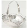 Image 1 : A W.M.F. silver-plated basket with glass liner, of classical form with etched liner, 9.5 ins. hig...