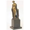 Image 1 : ... Gotsch: A German 1920's bronze female nude, the classical parcel-gilt figure with a drape par...