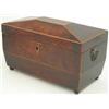 Image 1 : A Regency mahogany sarcophagus tea caddy, 12ins....