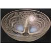 Image 1 : A Lalique opalescent glass bowl, 'Coquilles', pre-war, moulded with shell devices, on four short...