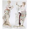 Image 1 : A pair of Rudolstadt, Volkstedt figures representing The Arts, male sculptor working at portrait...