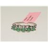 Image 1 : STERLING SILVER EMERALD RING