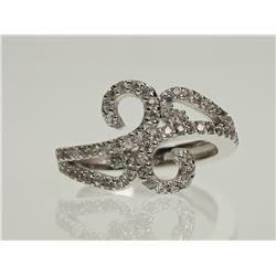 STERLING SILVER CUBIC ZIRCONIA RING