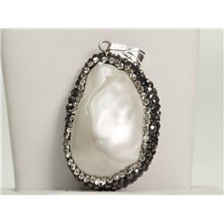 STERLING SILVER FRESHWATER PEARL PENDANT