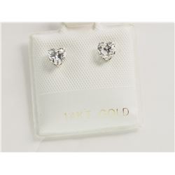 14KT GOLD CUBIC ZIRCONIA EARRING