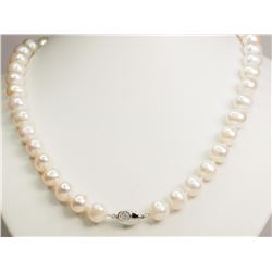 STERLING SILVER CLASP FRESHWATER PEARL NECKLACE