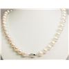 Image 1 : STERLING SILVER CLASP FRESHWATER PEARL NECKLACE