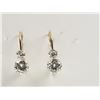Image 1 : 10KT GOLD CUBIC ZIRCONIA EARRINGS