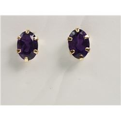 10KT AMETHYST EARRINGS